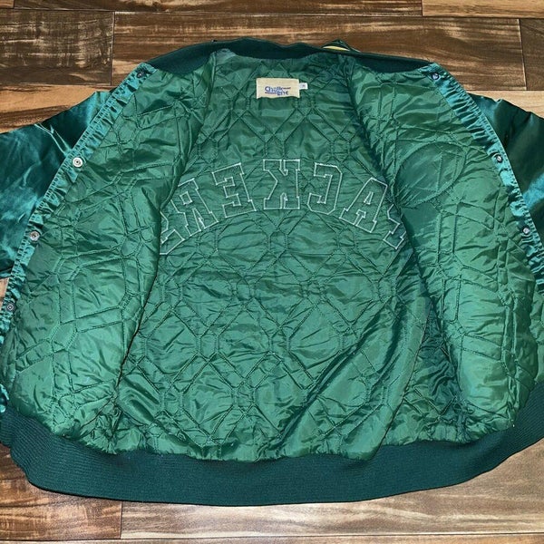 Vintage Green Bay Packers Chalk Line Satin Bomber Jacket- XL –  BACK2THEVINTAGE