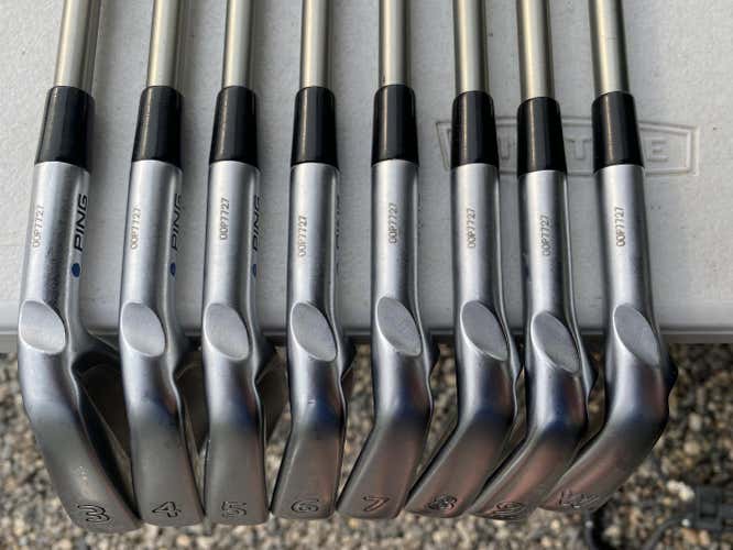 Used PING iBlade 3-PW BLUE DOT w/ UST Recoil +1/2in w/ LIKE NEW Dri-Tac wrap OVERSIZE