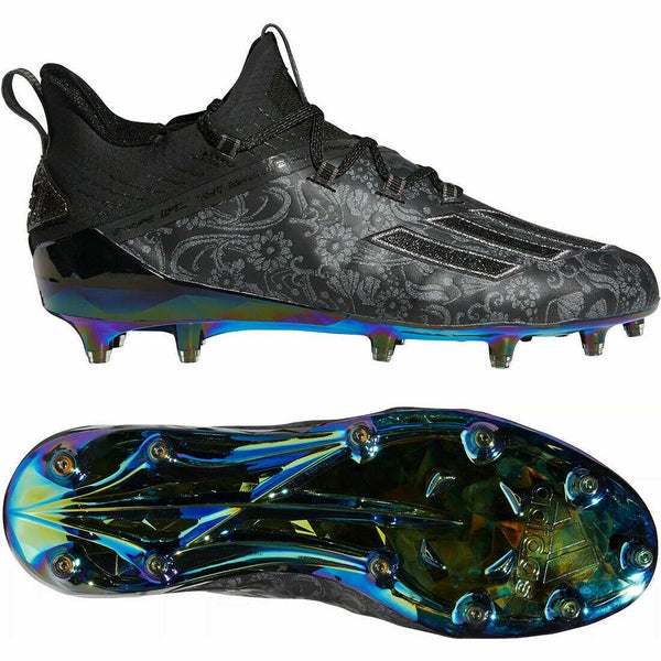 new mens 8 Adidas Adizero Reign Football Cleats Young King black EH2723