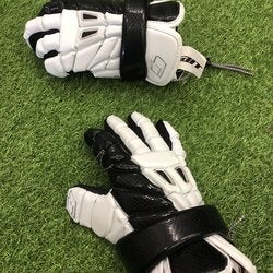 White New Gait 10" Recon Pro Lacrosse Gloves