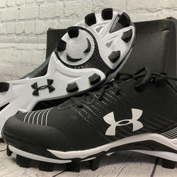 Under Armour Womens Glyde TPU Durable Softball Cleats Black Size 8 New With Box