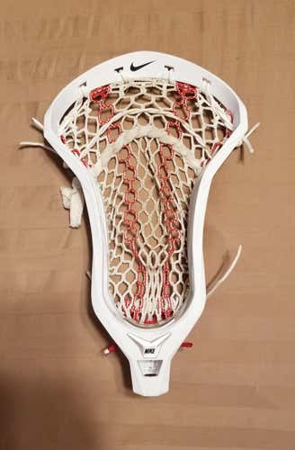 White Nike Vapor Elite Head ECD Hero 2.0 Red Striker