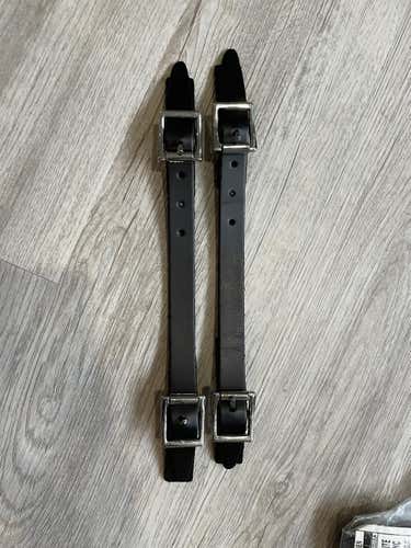 2 Pack Goalie pad Leather replacement boot strap