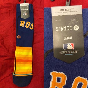 MLB Houston Astros Large Baseball Casual Socks by Stance * NEW