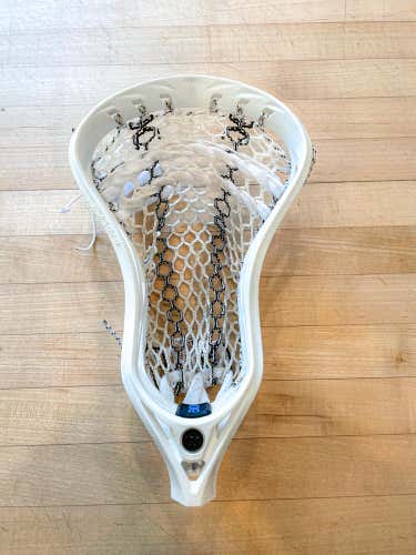 White Used Attack & Midfield Warrior Strung Evo Qx-O Head 7 Weeks Old