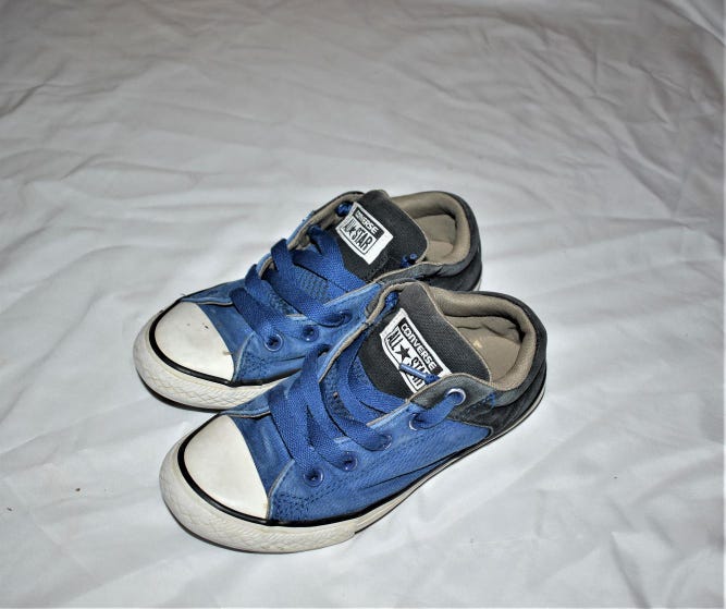 Converse All Star Shoes, Blue, Size 2