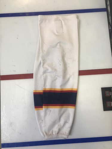 Used White Peoria Riverman Socks – 29 In