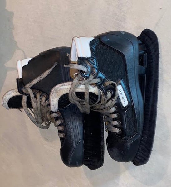 Senior Used Bauer Hockey Goalie Skates Regular Width Pro Stock Size 9