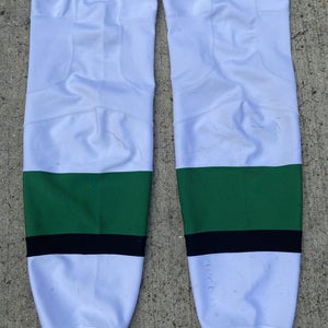 CCM Edge Pro Stock Hockey Shin Pad Socks Stars White Cut Proof Panel 9281