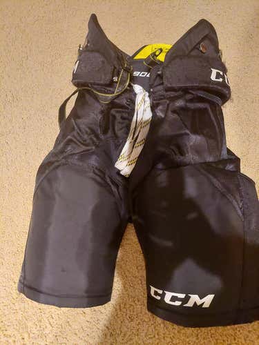 Black Junior XL CCM Tacks 9080 Hockey Pants