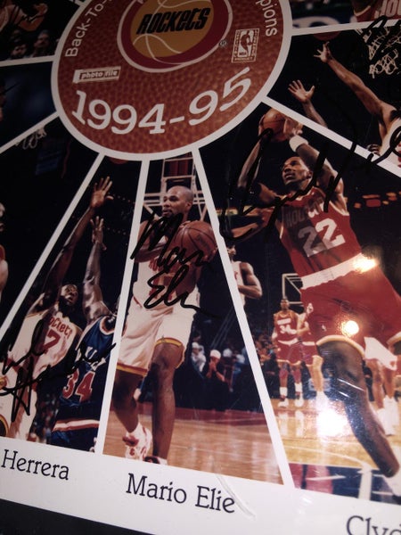 Houston Rockets 1994-1995 Champions Team Autographed Jersey
