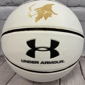 Under Armour Composite Leather Basketball Size 7 White New W/Defect 2 Balls