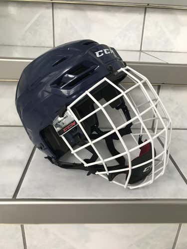 Blue Used Large CCM Resistance 100 Helmet w/ Cage