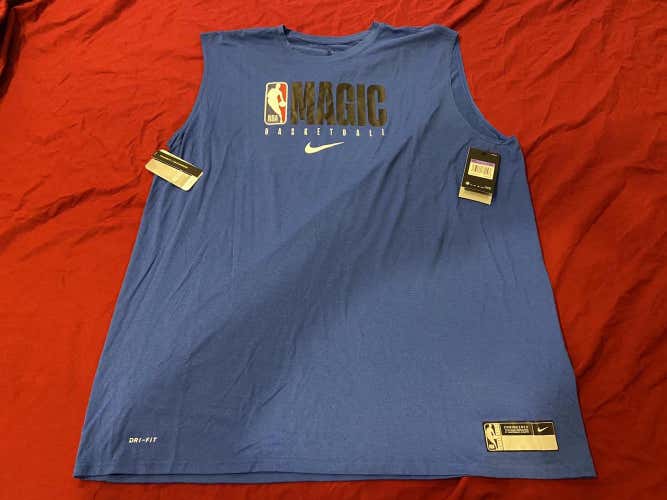 NBA Orlando Magic Nike Basketball Sleeveless Workout XXXL Tall Workout T-Shirt * NWT