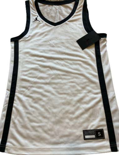NWT Jordan by Nike Dri-Fit Men's Basketball Tank White Size S Free Shipping.