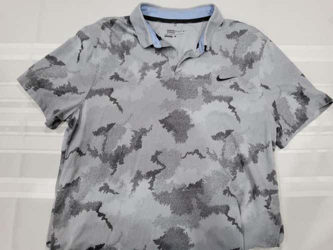 Gray Adult Men's Used XL Nike Dri-Fit Golf Shirt