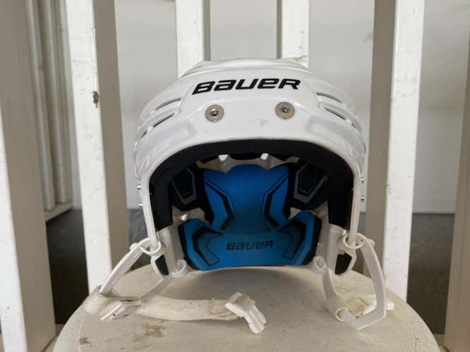 White Used Youth Bauer Helmet