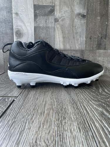 New Nike Air Jordan 10 TD Low Black Mens Size 11 Football Cleats