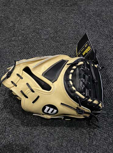Yellow High School/College Catcher's 33.5" A2K Baseball Glove