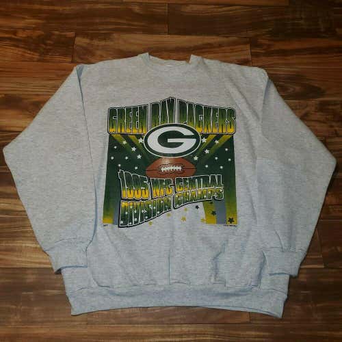 Vintage Green Bay Packers 1995 Rare Division Champs NFL Vtg Sweater Size XL