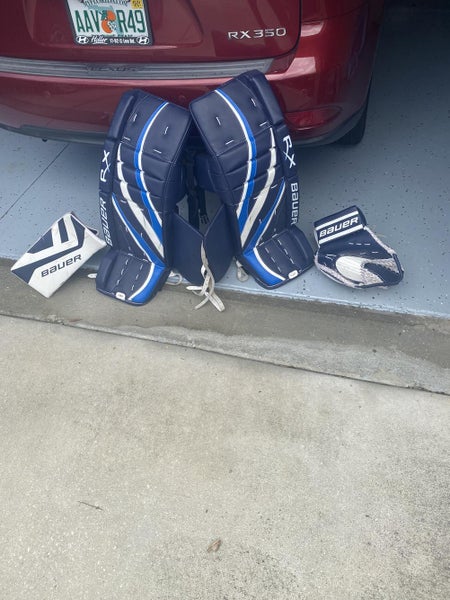 Blue New 34" Full Right Goalie Full Set