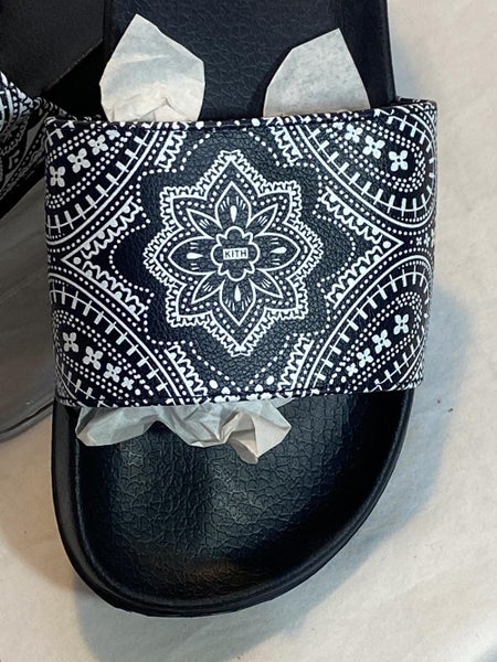 KITH Bandana Paisley Beach Slides 