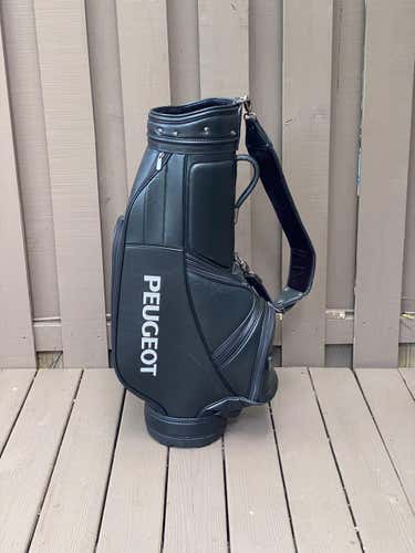 Adidas Peugeot Leather Cart Golf Bag