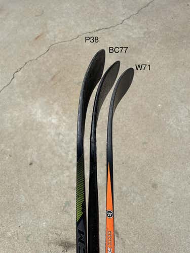 Used Senior CCM Right Handed Hockey Stick Mid Pattern P38