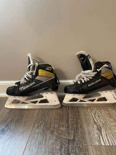 Used Bauer Supreme 3s Hockey Goalie Skates Regular Width Size 6