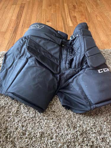 Black Used XL CCM Premier le Hockey Goalie Pants