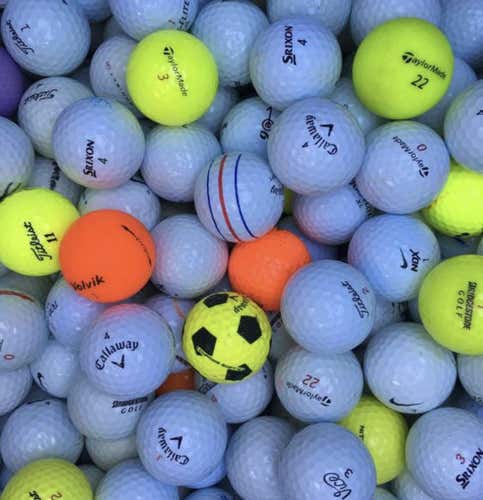Assorted 100 Pack Golf Balls