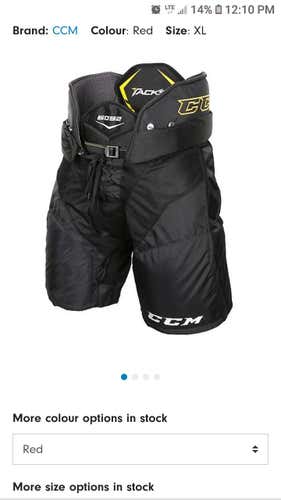 Black Junior Used XL CCM Tacks 6052 Hockey Pants