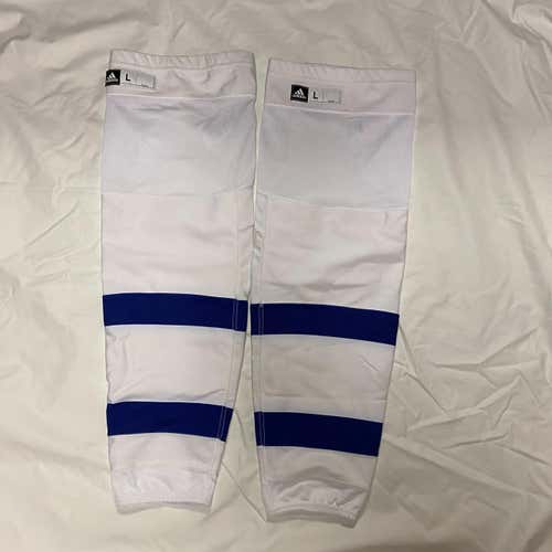 Pro Stock Toronto Maple Leafs Hockey Socks- White (2018 NHL Stadium Series)