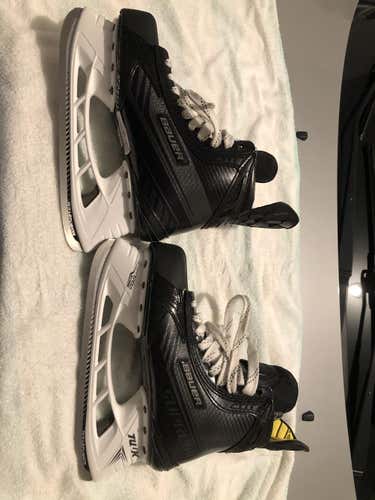 New Senior Bauer Supreme MX3 Hockey Skates Size 7 With Two Additional Sets Of Steel