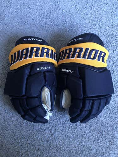 Warrior Covert Pro Stock Hockey Gloves 14” Buffalo Sabers Brandon Montour
