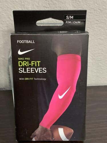 new S/M nike pro players pair arm sleeves pink football/BCA