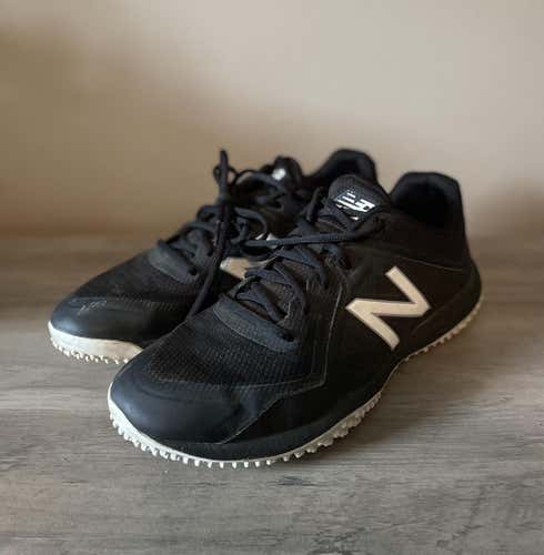 Black Used Adult Men's Size Men's 10.5 (W 11.5) Turf Cleats New Balance Low Cut
