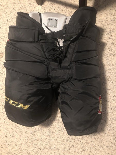 Ottawa senators fit 2 CCM HPG 14A Hockey Goalie Pants Pro Stock