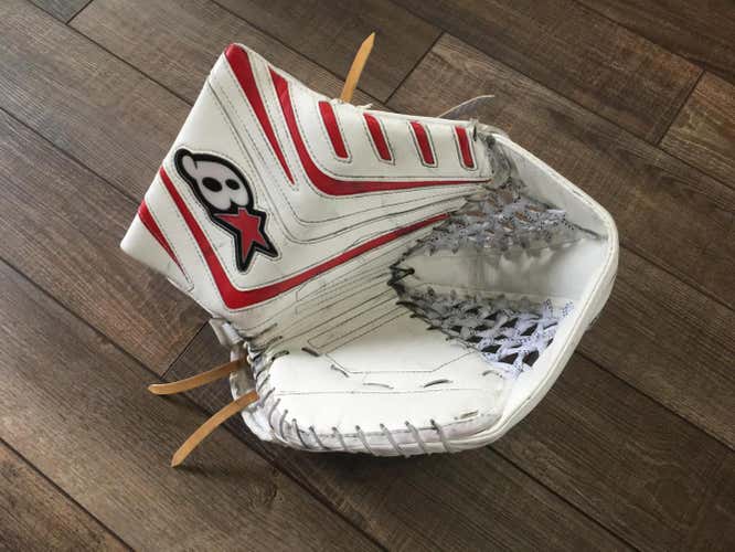 Brian's Regular Optik Hockey Goalie Glove Catcher Red Senior Used