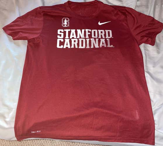Mens Stanford Cardinal Nike Dri-Fit T-Shirt Red New XL