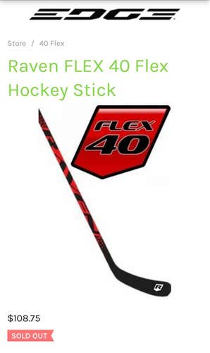 New Raven 40 Flex Right C88 Junior Stick
