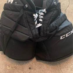 Like New! Black Senior Used Medium CCM Premier R1.9 Hockey Goalie Pants