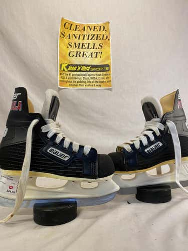 Used Bauer Formula Ice Hockey Size Yth 12 D Skates