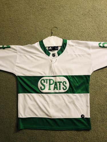 Toronto Saint Pats white and green jersey