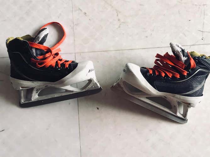 Used Bauer Regular Width  Size 1 Supreme One60 Hockey Goalie Skates