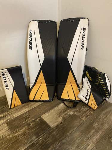 Yellow Senior 34" Regular Ultrasonic Goalie Full Set