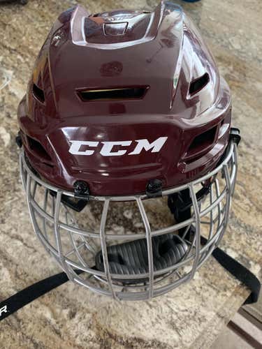 Ccm tacks 310 medium helmet MAROON