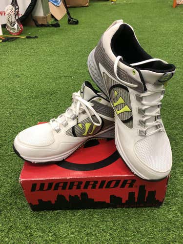 White Adult Turf Cleats Warrior Siege