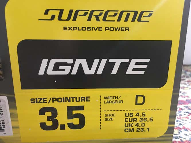 Bauer Supreme Ignite hockey skates 3.5
