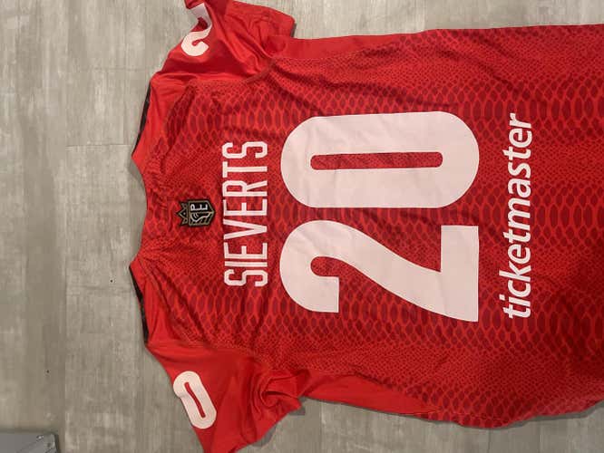 *GAME USED* 2020 PLL WHIPSNAKES #20 JEREMY SIEVERTS JERSEY
